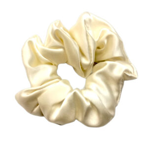 Elastic de păr din mătase naturală Mulberry - Light Cream