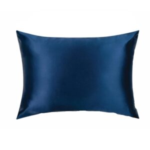 Față de pernă mătase naturală Mulberry, Dark Blue, 50X70 cm