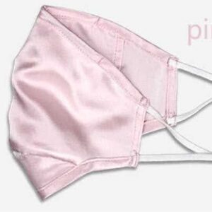 Mască de față mătase naturală, Baby Pink