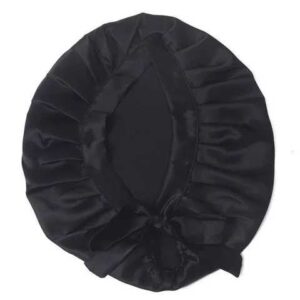 Bonetă Luxury din mătase naturală, Black