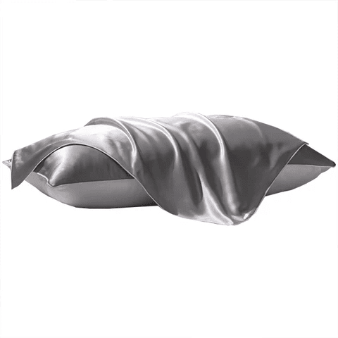 Față de pernă mătase naturală Mulberry, Silver, 50X70 cm - imagine 2