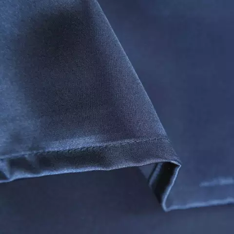 Față de pernă mătase 22 Momme fata superioara, fata inferioara bambus, Navy, 50X70 cm - imagine 7
