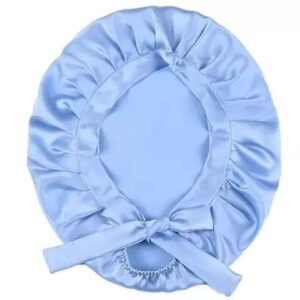 Bonetă Luxury din mătase naturală, Blue