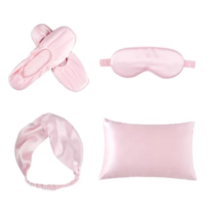 Luxury Anis Silk Set, mătase Mullberry, Baby Pink