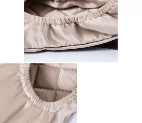 Luxury Anis Silk Set, mătase Mulberry, Champagne - imagine 4