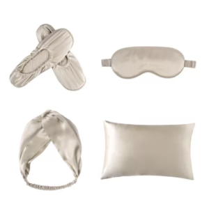 Luxury Anis Silk Set, mătase Mulberry, Champagne