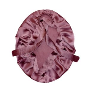 Bonetă Luxury din mătase naturală, Dark Pink