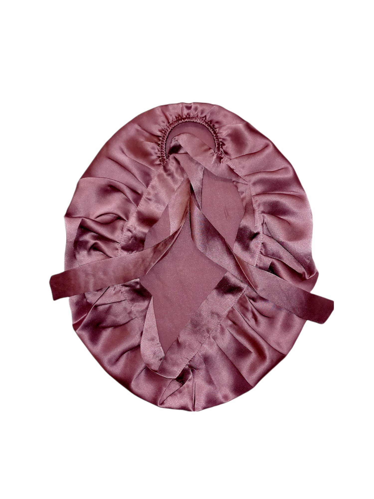 Bonetă Luxury din mătase naturală, Dark Pink