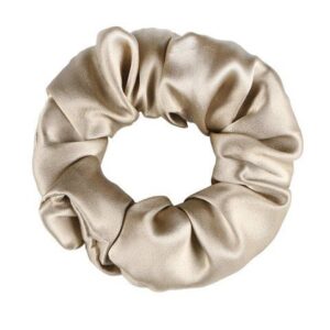Elastic de păr din mătase naturală Mulberry - Champagne
