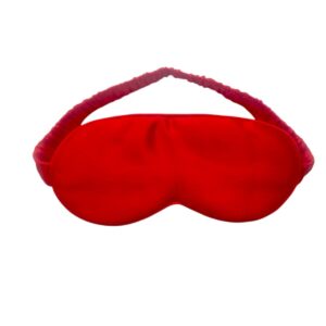 Mască pentru dormit din mătase naturală Mulberry, Red