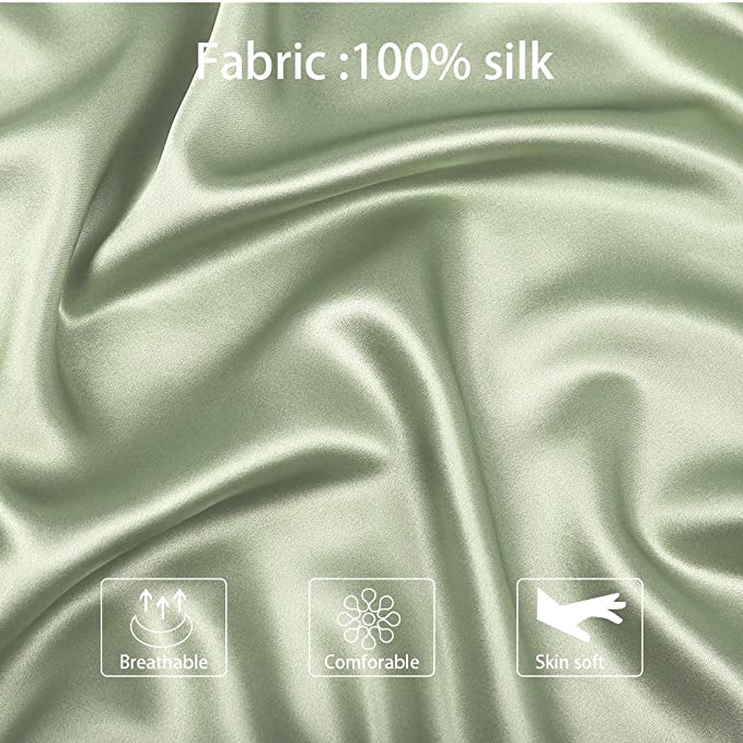 Față de pernă mătase naturală Mulberry, Forest Green, 50X70 cm - imagine 8