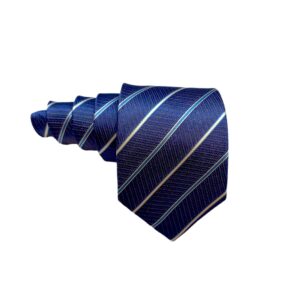 Cravata matase 100 %, Indigo Wave