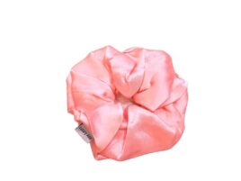 Elastic de par XXL din matase naturala – Baby Pink
