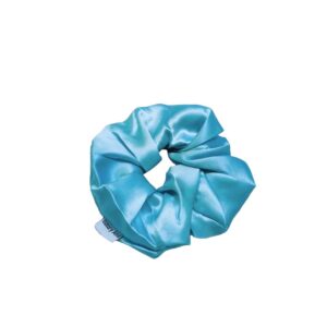 Elastic de par XXL din matase naturala - Baby Blue