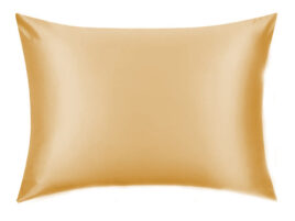 Față de pernă mătase naturală Mulberry, Gold Champagne, 50X70 cm