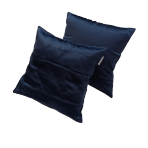 Set Fețe de pernă mătase, Dark Blue,19 MM, 40X40 cm
