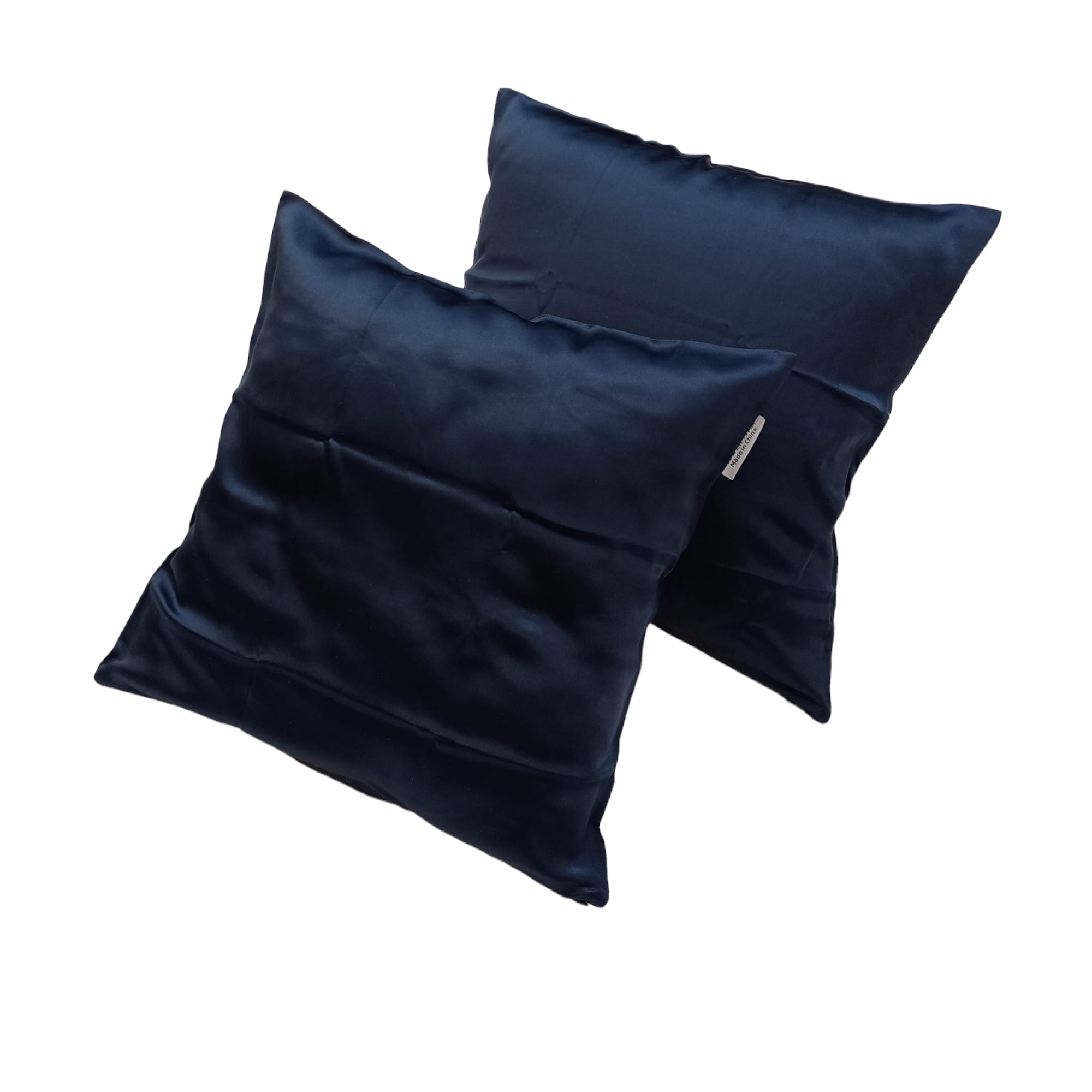 Set Fețe de pernă mătase, Dark Blue,19 MM, 40X40 cm