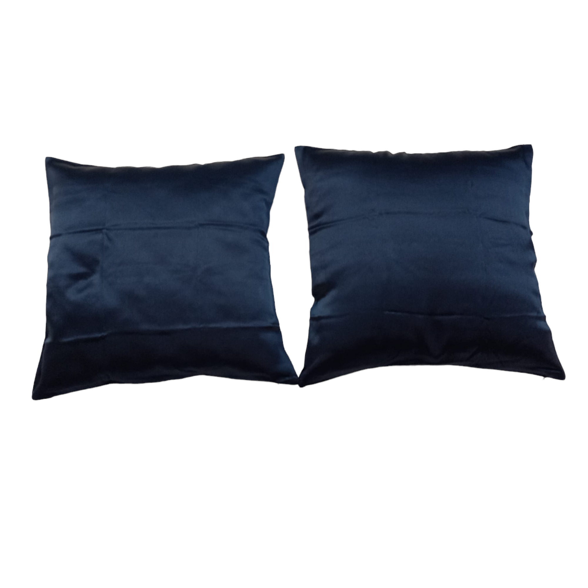 Set Fețe de pernă mătase, Dark Blue,19 MM, 40X40 cm - imagine 2