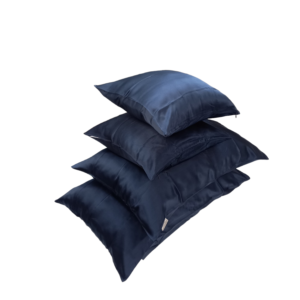 The Real Silk Family Set, 2 Fete de Perna 50X70 + 2 Fete de Perna 40X40, 19 MM, Dark Blue