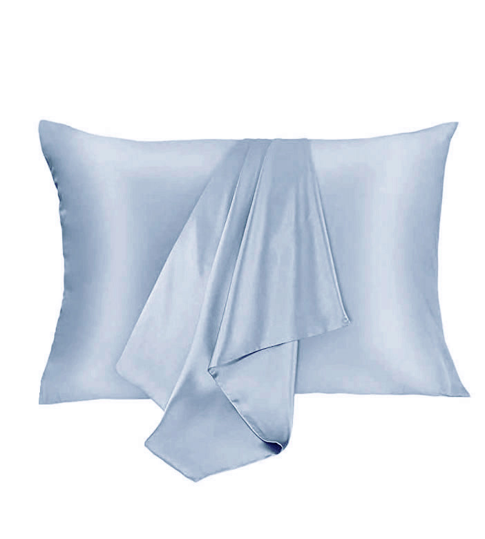 Față de pernă mătase naturală Mulberry, Baby Blue, 50X70 cm - imagine 2