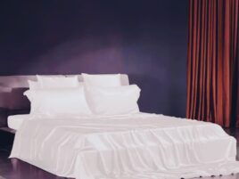 Set lenjerie pat mătase naturală, 22 Momme, White