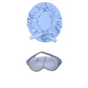 Night silk gift set, Blue