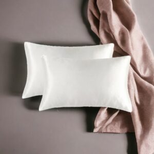 Set fețe de pernă mătase Mulberry 1+1, White