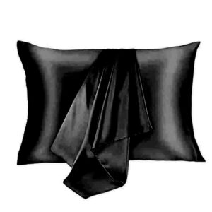 Față de pernă mătase 22 Momme, Black, 50X70 cm