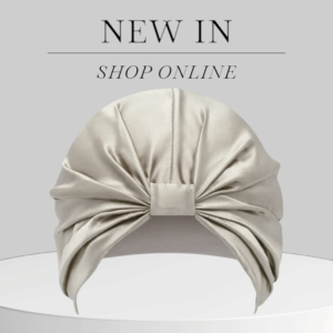 Bonetă Fashion Turban din mătase naturală, Champagne