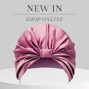 Bonetă Fashion Turban din mătase naturală, Lila