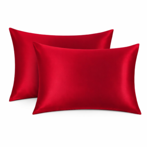 Set fețe de pernă mătase Mulberry 1+1, culoare Burgundy Red
