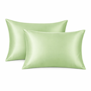 Set fețe de pernă mătase Mulberry 1+1, culoare Light Green