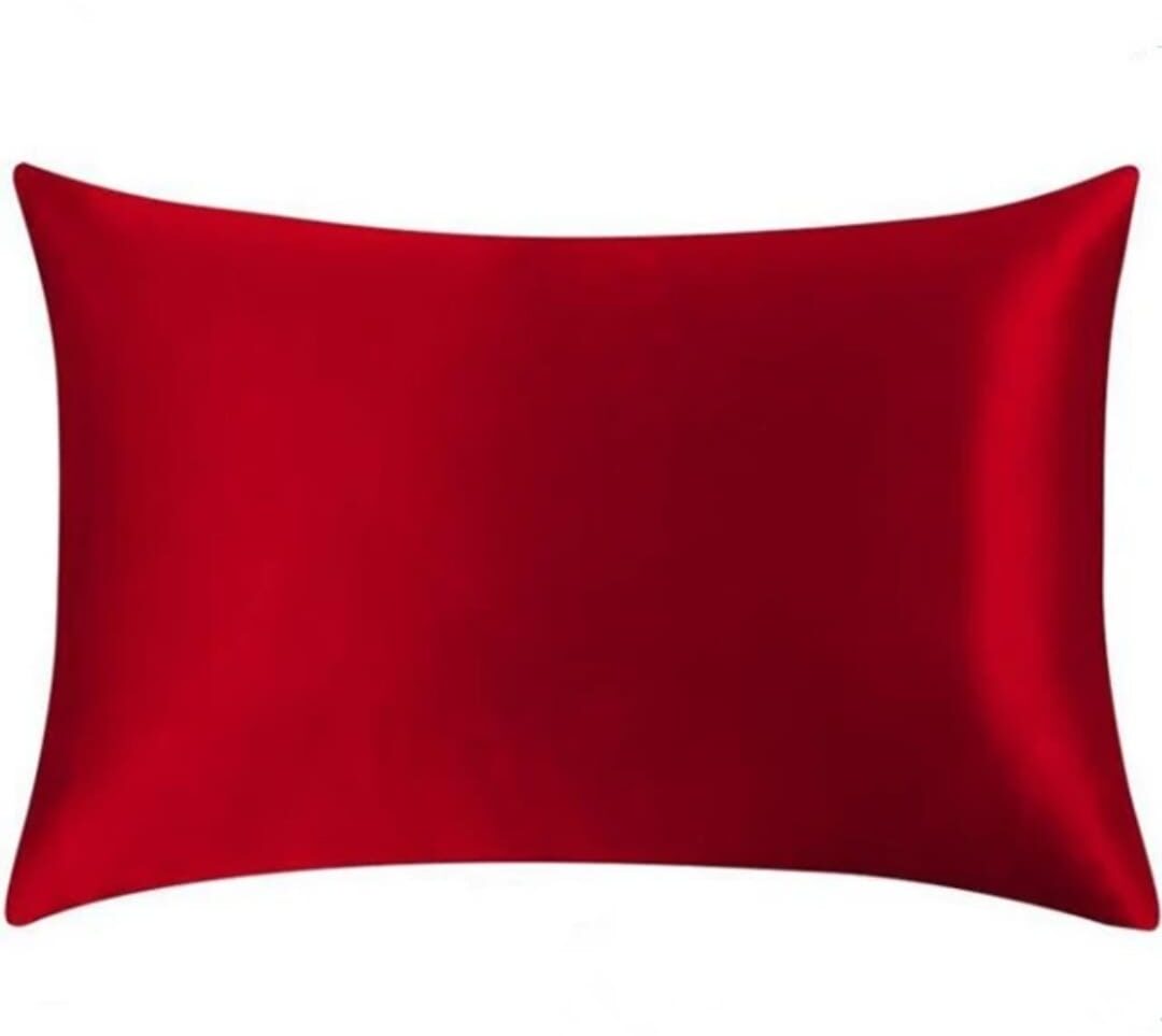 Față de pernă mătase naturală Mulberry, Burgundy Red, 50X70 cm - imagine 3