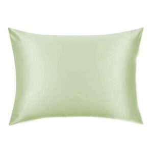 Față de pernă mătase naturală Mulberry, Light Green, 50X70 cm