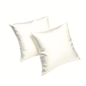 Set Fețe de pernă mătase, White,19 MM, 40X40 cm