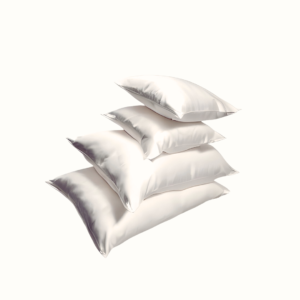 The Real Silk Family Set, 2 Fete de Perna 50X70 + 2 Fete de Perna 40X40, 19 MM, White