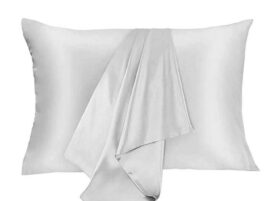 Față de pernă mătase 22 Momme, White, 50X70 cm